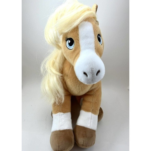 Build‎ A Bear Horses & Hearts Riding Club Palomino Blonde Pony Plush Stuffed Tan